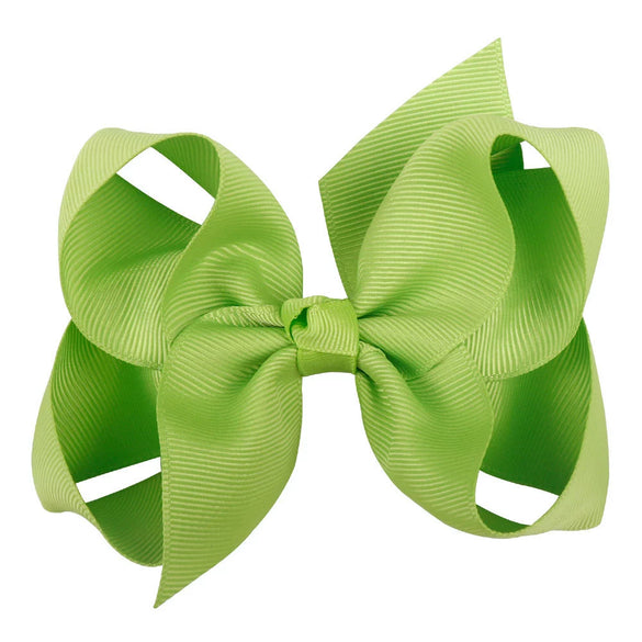 Children's Handmade Cloth Bow Flower Hair Clip Duckbill Hairpin Colorful Headwear