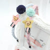 Children's Handmade Cloth Bow Headband With Cartoon Lace Design And Toothed Grip For Girls