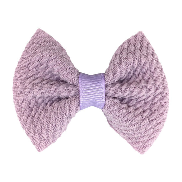 Children's Handmade Cloth Mini Bow Hair Accessories With Solid Color Pattern