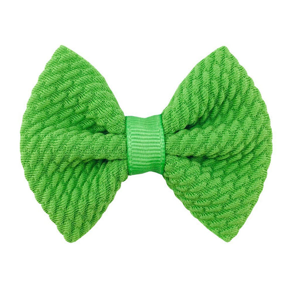 Children's Handmade Cloth Mini Bow Hair Accessories With Solid Color Pattern