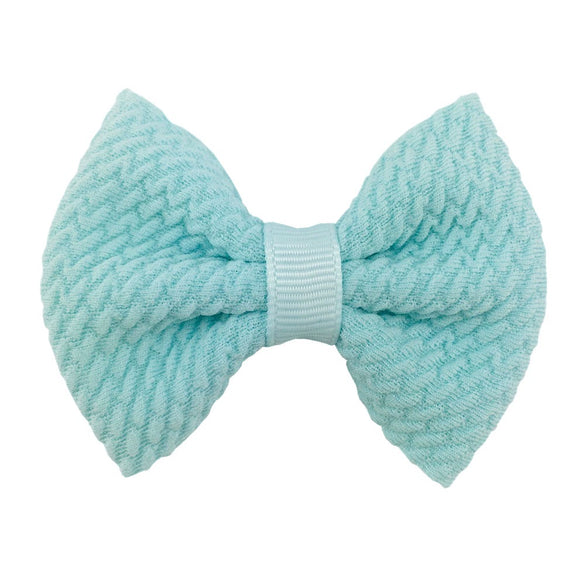 Children's Handmade Cloth Mini Bow Hair Accessories With Solid Color Pattern