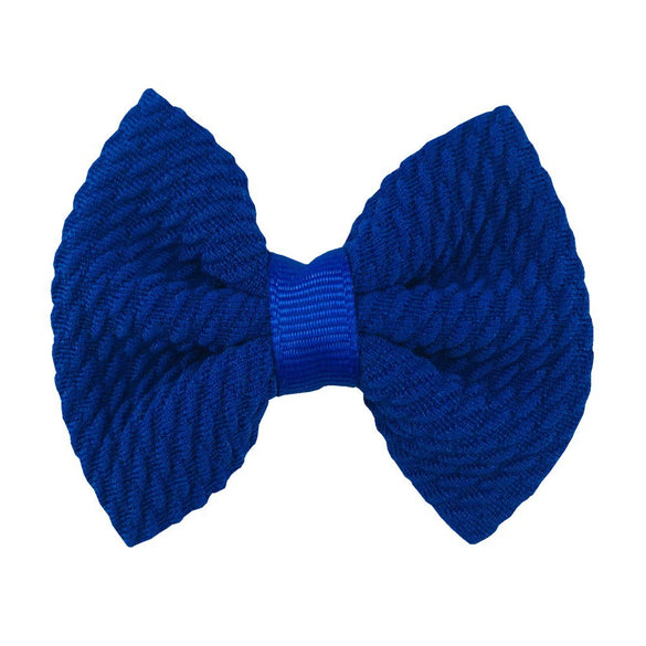 Children's Handmade Cloth Mini Bow Hair Accessories With Solid Color Pattern
