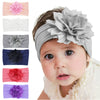 Children's Handmade Cloth Nylon Lotus Flower Elastic Headband