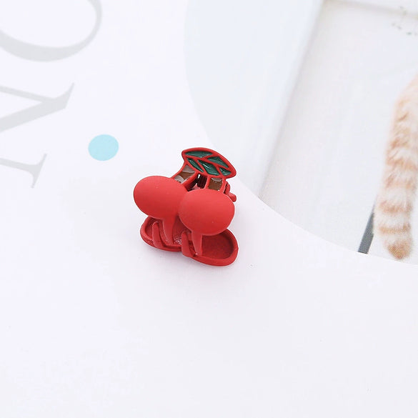 Children's Metal Cartoon Fruit Animal Style Baking Varnish Hair Clip Hair Accessories