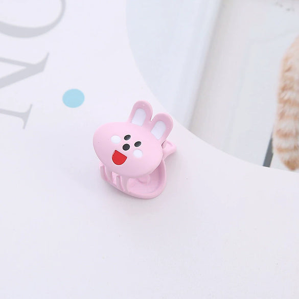 Children's Metal Cartoon Fruit Animal Style Baking Varnish Hair Clip Hair Accessories