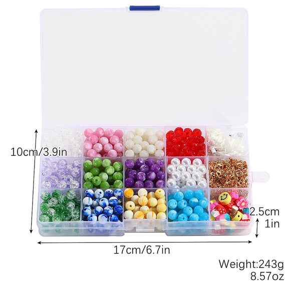 Children's Plastic Resin Beaded Heart Shaped Cartoon Style Electroplated Diy Bracelet Jewelry Accessories