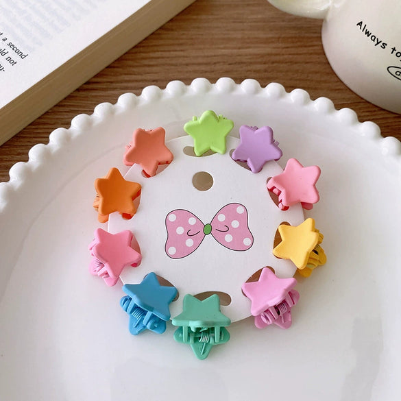 Children's Plastic Resin Handmade Solid Color Hair Clip