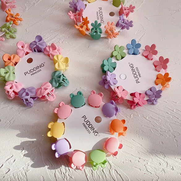 Children's Plastic Resin Handmade Solid Color Hair Clip