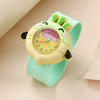 Children's Plastic Rubber Watch Fashion Creative Round Dial Cartoon Pattern Quartz Watch