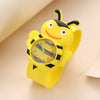 Children's Plastic Rubber Watch Fashion Creative Round Dial Cartoon Pattern Quartz Watch