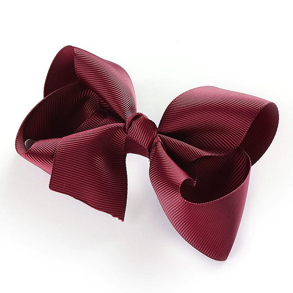 Children's Solid Color Cloth Bow Hair Clip Pointed Bb Clip Flower Headdress For Girls Baby Bow Hairpin Accessory