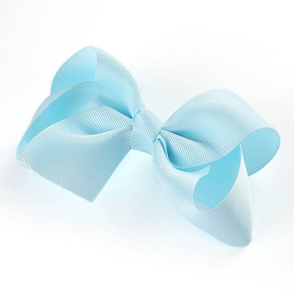 Children's Solid Color Cloth Bow Hair Clip Pointed Bb Clip Flower Headdress For Girls Baby Bow Hairpin Accessory