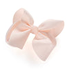 Children's Solid Color Cloth Bow Hair Clip Pointed Bb Clip Flower Headdress For Girls Baby Bow Hairpin Accessory