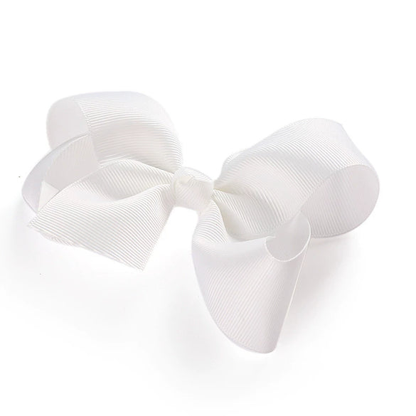 Children's Solid Color Cloth Bow Hair Clip Pointed Bb Clip Flower Headdress For Girls Baby Bow Hairpin Accessory