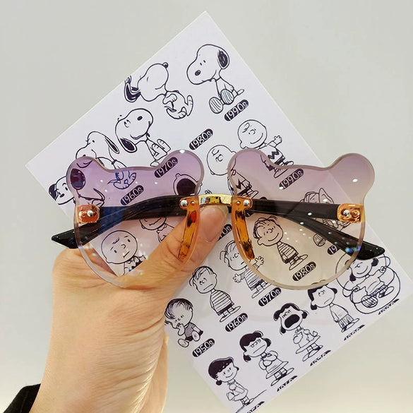 Children's Sunglasses Pc Resin Cartoon Cute Bear Polarized Uv Protection Cool Fashion