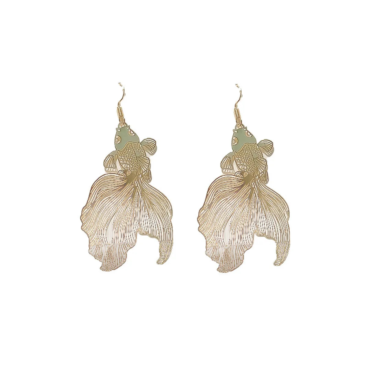 Chinese Style Golden Retro Earrings