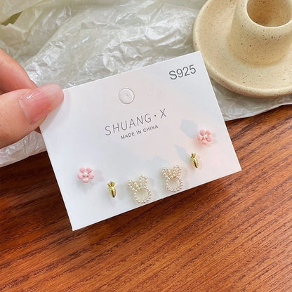 Chinoiserie Animal Alloy Plating Artificial Pearls Women'S Drop Earrings 1 Pair