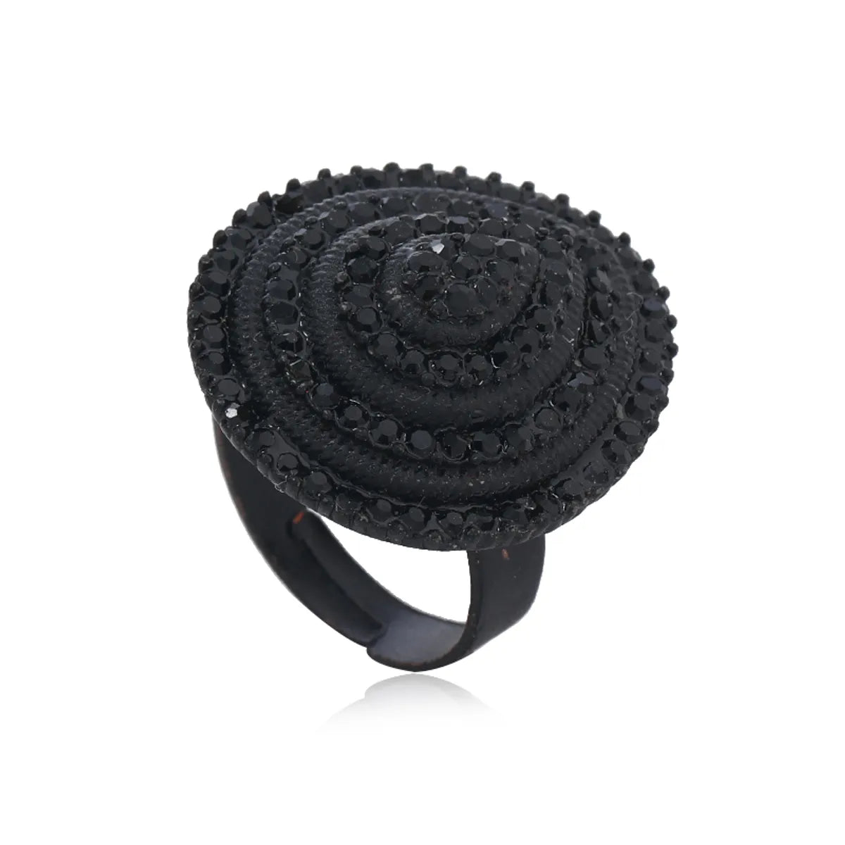 Chinoiserie Christmas Novelty Round Alloy Men'S Open Ring