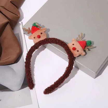 Chinoiserie Christmas Tree Santa Claus Cloth Handmade Hair Band 1 Piece