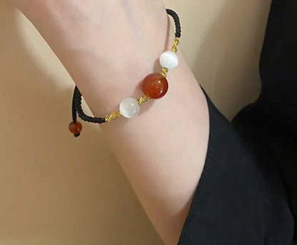 Chinoiserie Geometric Color Block Alloy Wholesale Bracelets