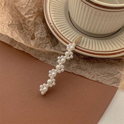 Chinoiserie Gradient Color Artificial Pearl Hair Clip 1 Piece