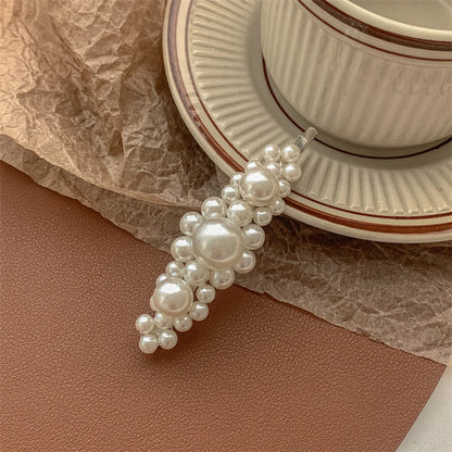 Chinoiserie Gradient Color Artificial Pearl Hair Clip 1 Piece