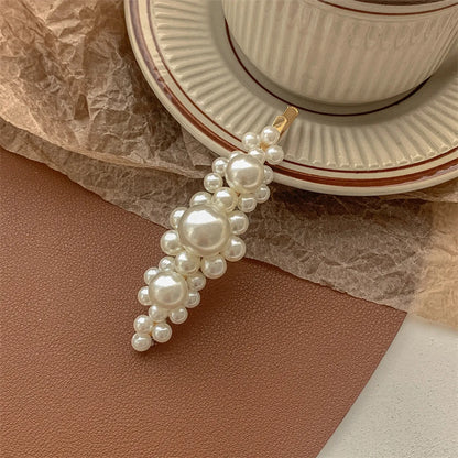 Chinoiserie Gradient Color Artificial Pearl Hair Clip 1 Piece