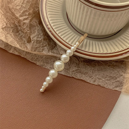 Chinoiserie Gradient Color Artificial Pearl Hair Clip 1 Piece