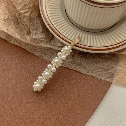 Chinoiserie Gradient Color Artificial Pearl Hair Clip 1 Piece