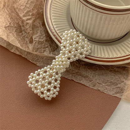 Chinoiserie Gradient Color Artificial Pearl Hair Clip 1 Piece