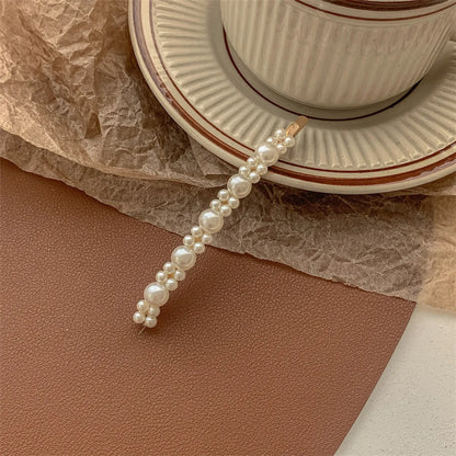 Chinoiserie Gradient Color Artificial Pearl Hair Clip 1 Piece