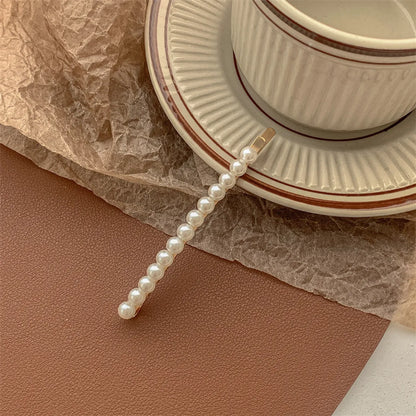 Chinoiserie Gradient Color Artificial Pearl Hair Clip 1 Piece