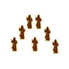 Christmas Boxwood Illuminated Wall Hanging With Gift Bag And Festive Figure Silhouette Printed Lightup Holiday Home Decor