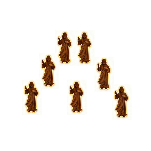 Christmas Boxwood Illuminated Wall Hanging With Gift Bag And Festive Figure Silhouette Printed Lightup Holiday Home Decor