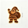 Christmas Boxwood Illuminated Wall Hanging With Gift Bag And Festive Figure Silhouette Printed Lightup Holiday Home Decor