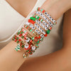 Christmas Bracelet Soft Ceramic And Clay Beads With Cartoon Characters Geometric Type Animal Zodiac Letters Numbers Text And Festive Elements