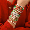 Christmas Bracelet Soft Ceramic And Clay Beads With Cartoon Characters Geometric Type Animal Zodiac Letters Numbers Text And Festive Elements