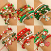Christmas Bracelet Soft Pottery Beaded Letter Snowflake Handmade