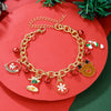 Christmas Bracelet With Geometric Pattern And Festive Elements