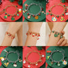 Christmas Bracelet With Geometric Pattern And Festive Elements