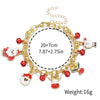 Christmas Bracelet With Geometric Pattern And Festive Elements