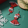 Christmas Carnival Party Elegant Fashion Acrylic Doublesided Earrings