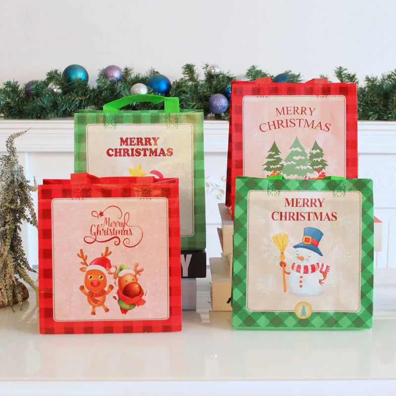 Christmas Cartoon Style Simple Style Elk Nonwoven Family Gathering Daily Festival Gift Bags