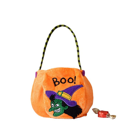 A Halloween Simple Cartoon Pumpkin Shape Shoulder Bag