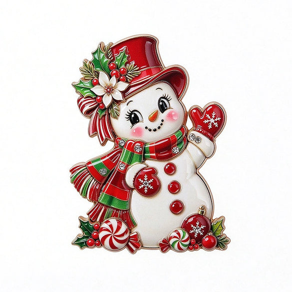 Christmas Cat Brooch Electroplated Alloy Glaze Drip Animal Pin For Unisex Festive Accessories