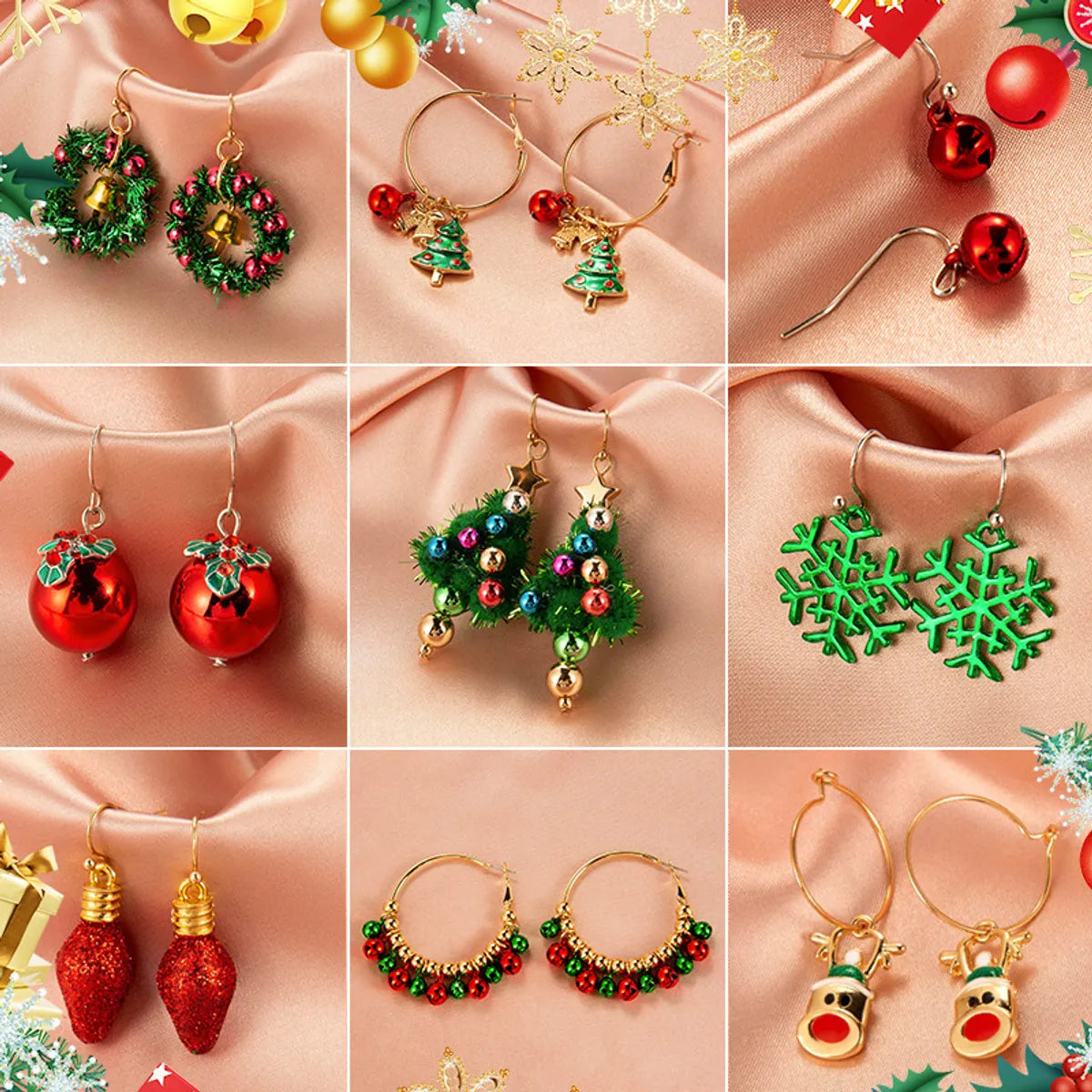 Fashion Geometric Alloy No Inlaid Earrings