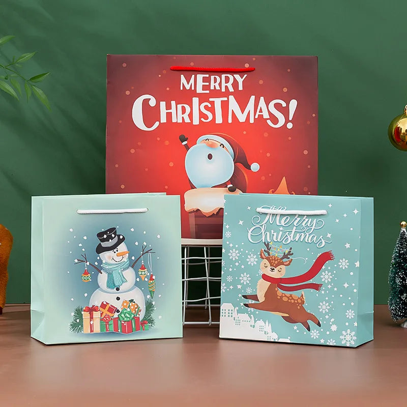 Christmas Cute Cartoon Paper Card Party Gift Bags