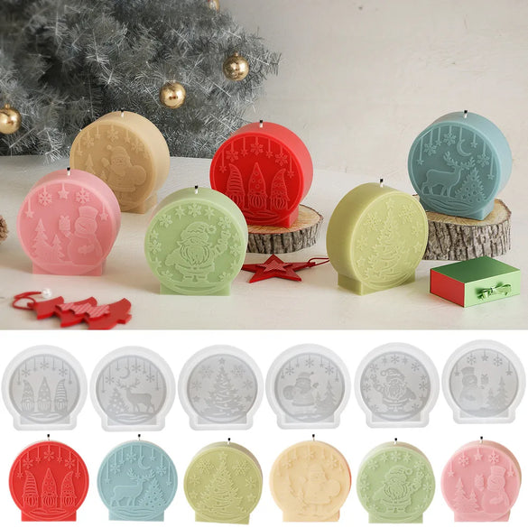 Christmas Cute Christmas Tree Santa Claus Christmas Socks Silica Gel Kitchen Molds 1 Piece