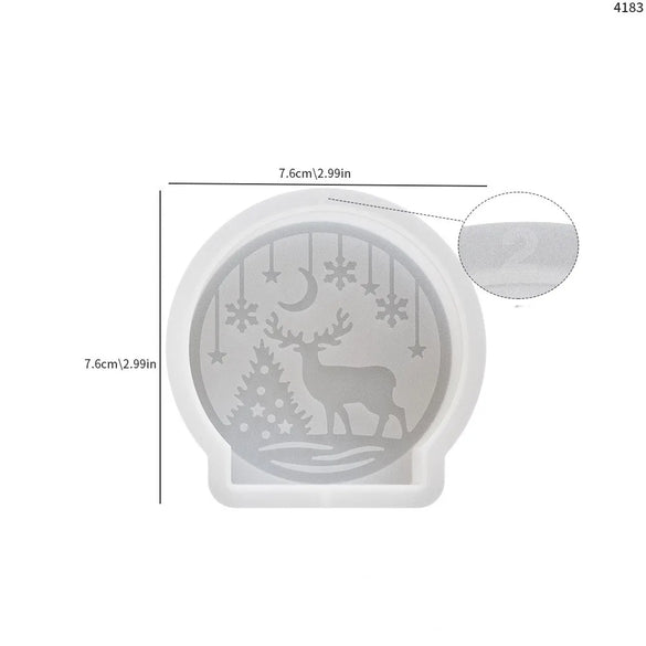 Christmas Cute Christmas Tree Santa Claus Christmas Socks Silica Gel Kitchen Molds 1 Piece