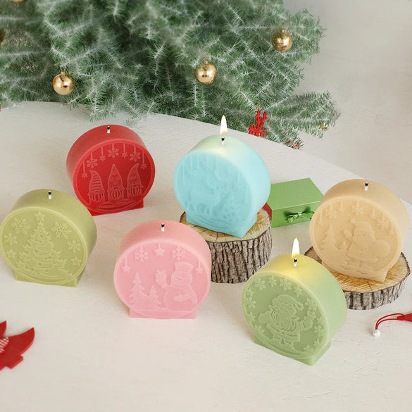 Christmas Cute Christmas Tree Santa Claus Christmas Socks Silica Gel Kitchen Molds 1 Piece